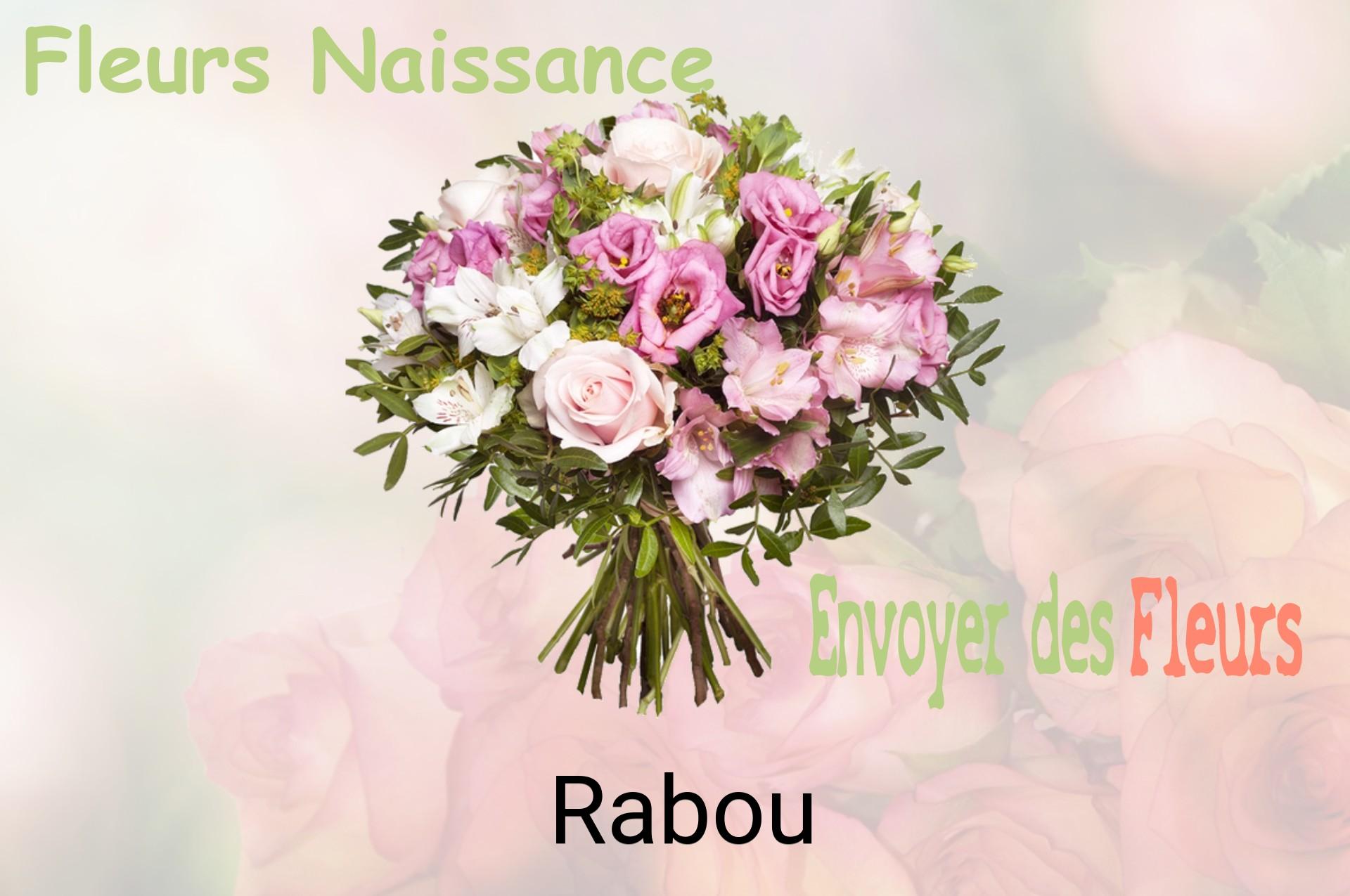 Bouquet de fleurs de naissance livré à Rabou